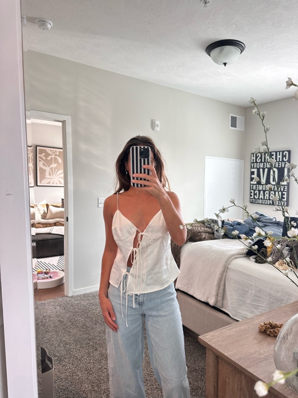 White Cami Tank Top